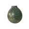 CC Home Furnishings 11" Green Distressed Finish Glass Pot Vase
